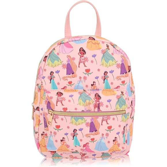Disney Princess Mini Backpack Leather 10-Inch for Women Men Unisex - Picture 1 of 6